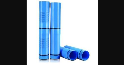 Blue Round Borewell Upvc Casing Pipes