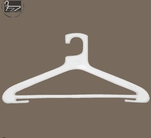 White Triangular Plastic Shirt Hanger