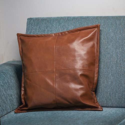100% Pure Leather Pillow Covers