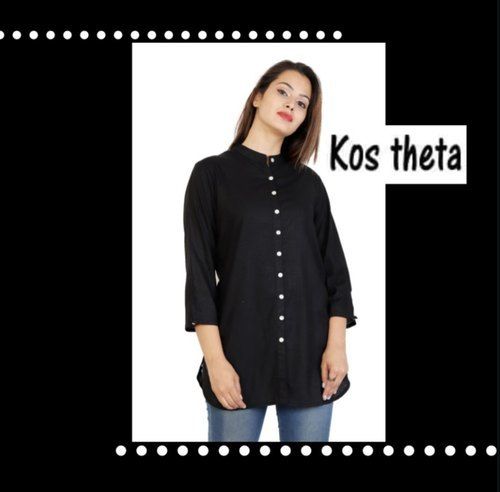 All Kos Theta Solid Women Tunic