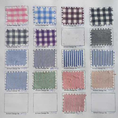 Multiple Check Pattern Lining Uniform Fabric