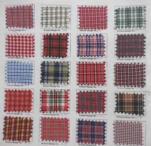 Mixed Check Pattern School Dress Fabric