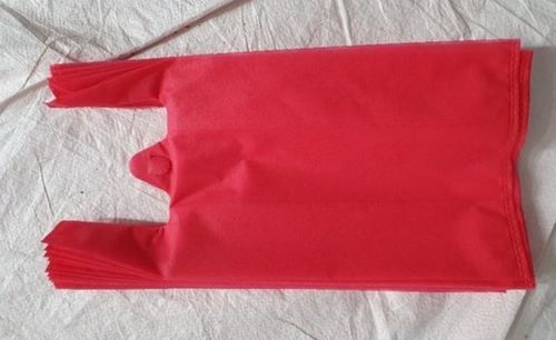 20Gsm Red Color Non Woven W Cut Carry Bags Bag Size: Vary