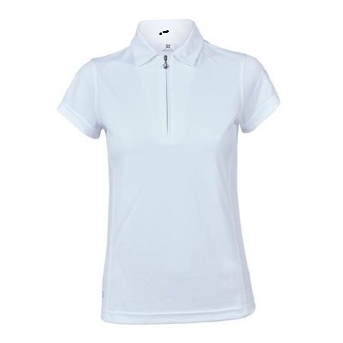 Ladies Zip Polo T Shirts