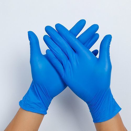 Plain Nitrile Exam Gloves Powder Free