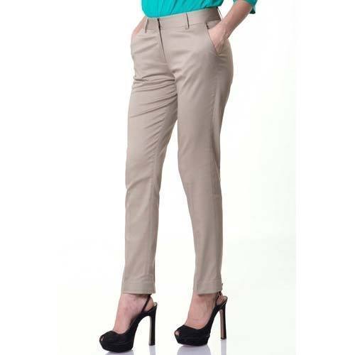 Various Colors Are Available Plain Ladies Formal Trousers