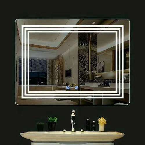 Anti Fog Wall Mounted Glass Mirror - Plastic Material, Modern Design | Waterproof, Fogless, Scratch Proof, Attractive Look, Available in Round, Oval, Rectangular Shapes