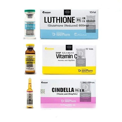 Liquid Cindella 1200Mg Glutathione Injections With Square Seal