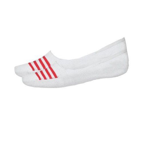 White Cotton Stripped Loafer Socks