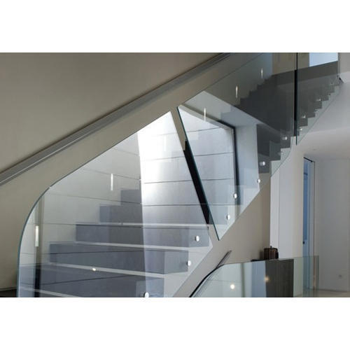 Transparent Glass Stair Railing