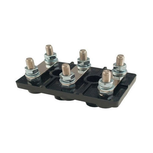 Black And Copper Mild Steel 6 Pin Terminal Board