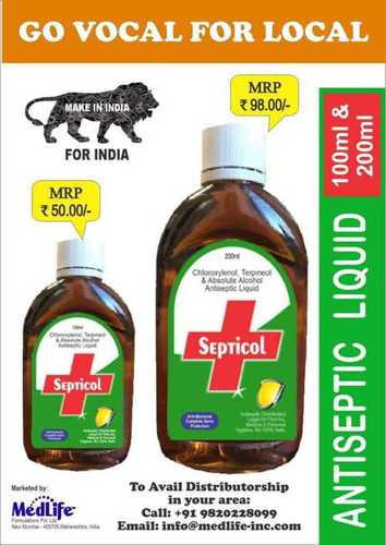 Septicol Antiseptic Liquid Specific Drug