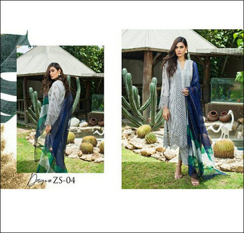 Ladies Embroidered Kalyan Lawn Suits