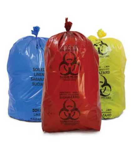 Red Plastic Biohazard Garbage Bag