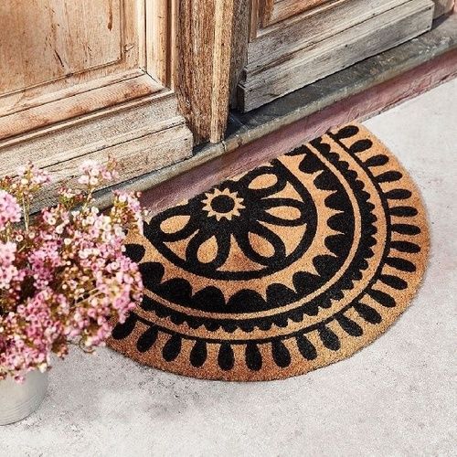 Brown Printed Door Mat