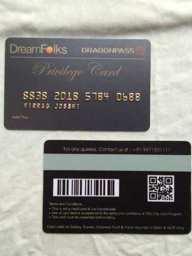 Waterproof Customized Plastic Loyalty Card