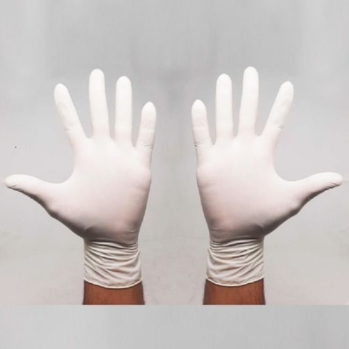 Disposable Plain White Vinyl Hand Gloves