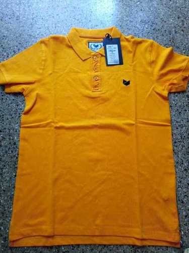 Plain Orange Color Polo T Shirts