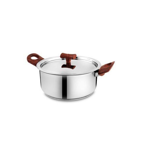 Stainless Steel Hot Pot Set - Standard Size, Silver Color | Excellent Quality, Fine Finishing, High Strength, Long Life Durability