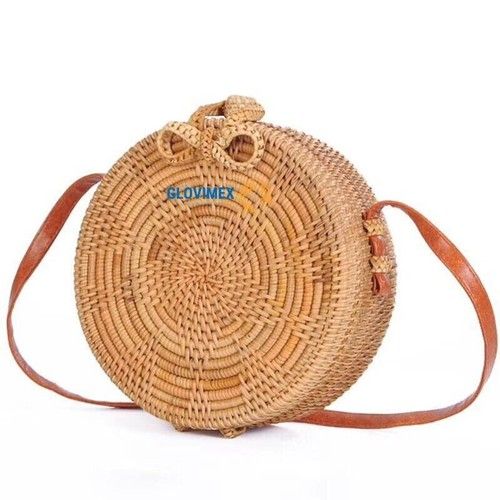 Honey Brown Light Weight Hot Trend Rattan Handbags