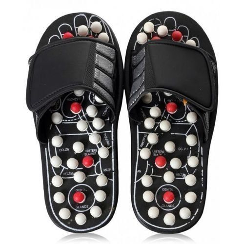 Black Pvc Acupressure Massage Slipper