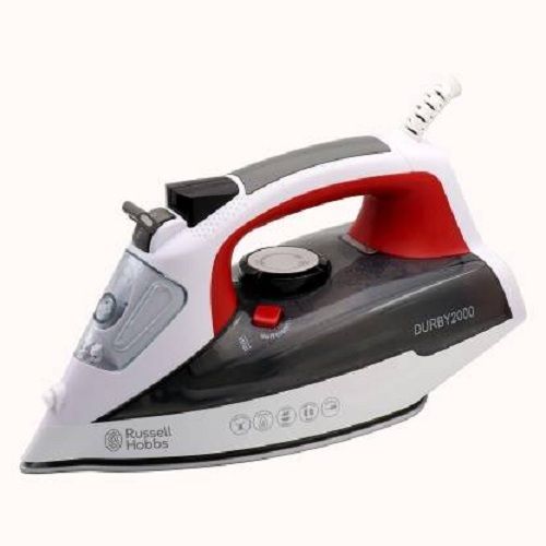 Red & White Russell Hobbs Durby 2000 W Steam Iron