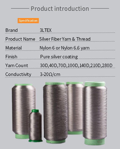 Silver Fiber Yarn And Thread Length: 100000  Meter (M)