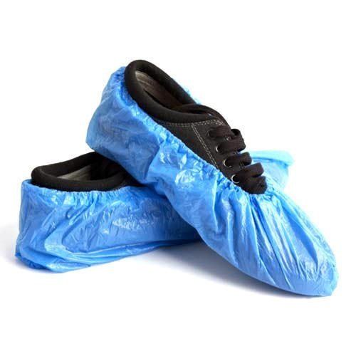 Ldpe Blue Shoe Cover Size: Free