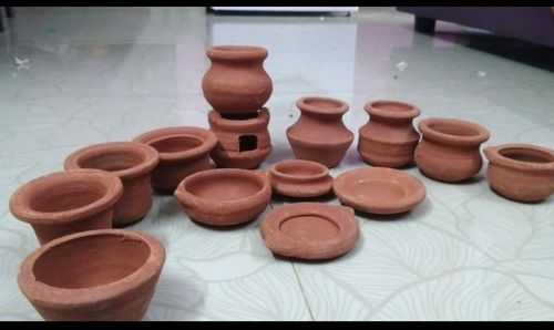 Decorative Clay Pot Miniature