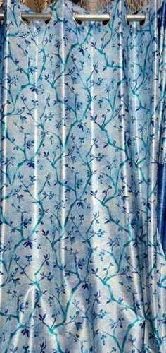 Brown Printed Knitting Curtains Fabric