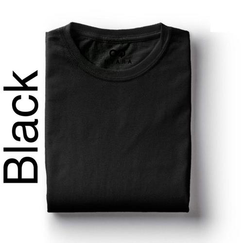  ब्लैक प्लेन टी शर्ट