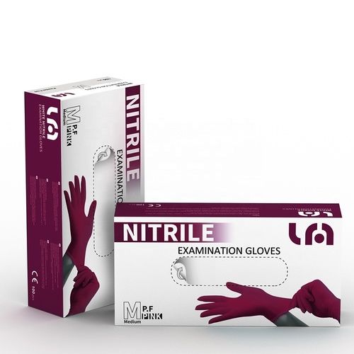 Various Colors Are Available Medium Size Examination Nitrile Gloves