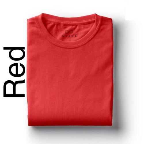 Red Color Plain T Shirt Age Group: 16-65