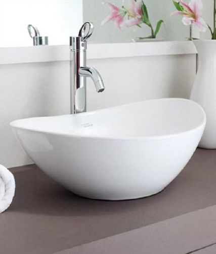 White Colored Plain Wash Basins Size: Various Sizes Are Available