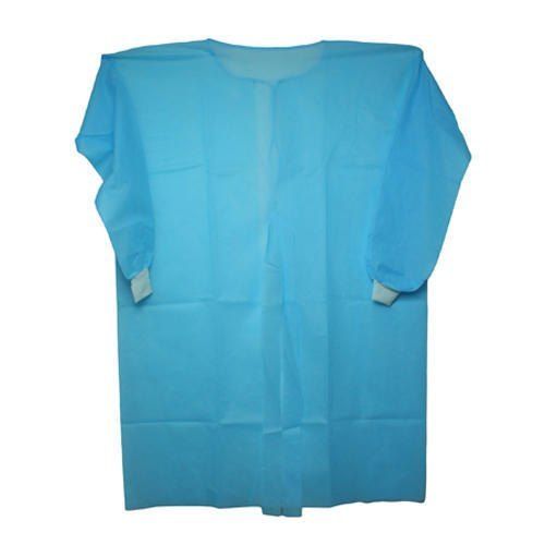 Blue 50 Gsm Disposable Hospital Gown