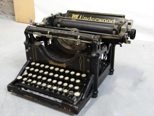 Antique Typewriter - Metal Construction, Good Working Condition | Ideal for Home or Office Decoration & Art Collectibles
