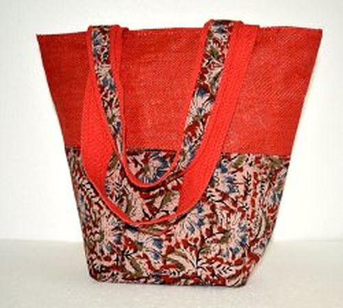 Multicolor Ladies Jute Tote Bag