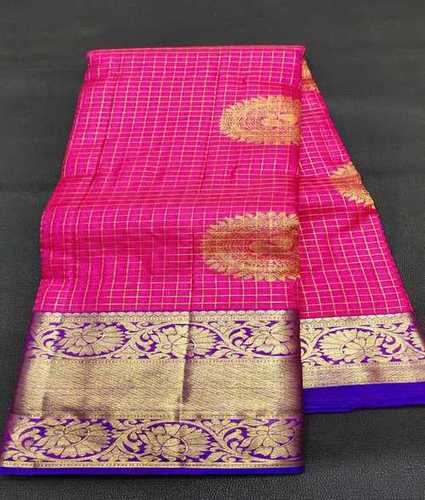 Magenta Pink Modern Design Fancy Bridal Saree