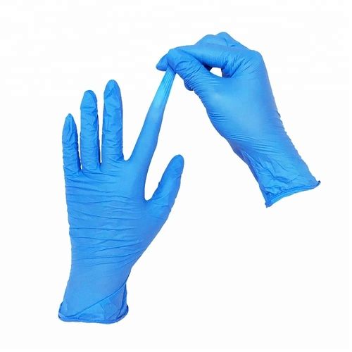 White Skin Friendly Nitrile Gloves Polyester