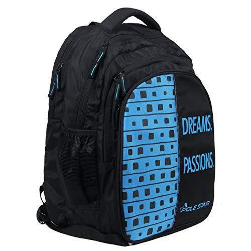 Black Zipper Closure Printed School Bag