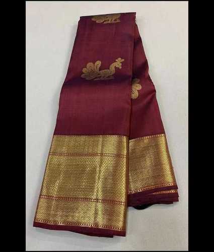 Merron Pure Silk Kanchipuram Bridal Saree