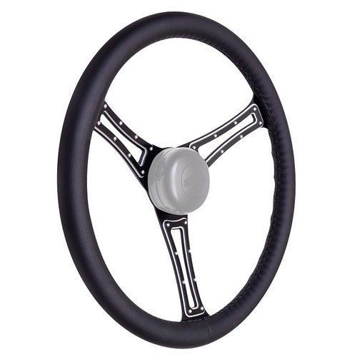 Black Round Shape Tractor Steering Grip