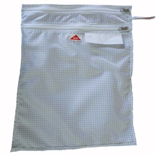 Whit (Or) Blue Antistatic Non Linting Cleanroom Garment Storage Bag