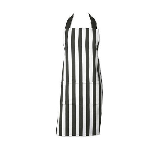 Black And White Striped Cotton Aprons