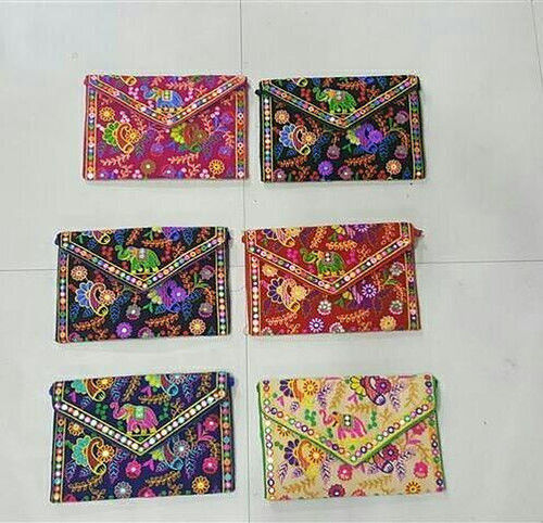 Ladies Embroidery Clutch Bags
