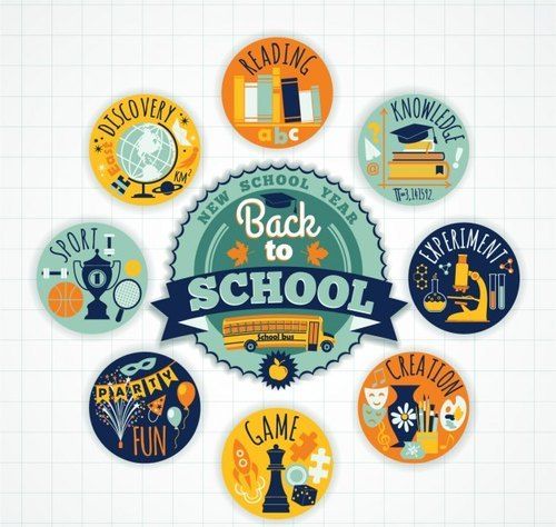 All Circle Shape School Badges