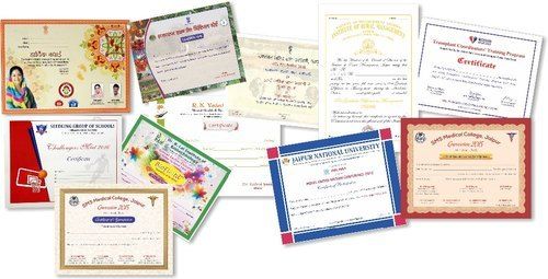 Digital Certificates Printing Services