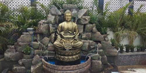 Frp Buddha Water Fountain Height, Buddha Garden Fountain