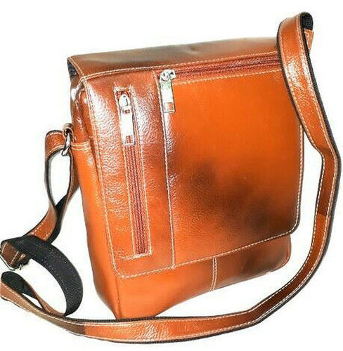 Brown Shoulder Strap Leather Sling Bags