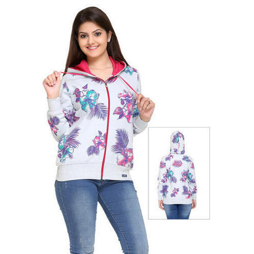 Multicolor Stylish Printed Ladies Hoodies at Best Price in Ludhiana